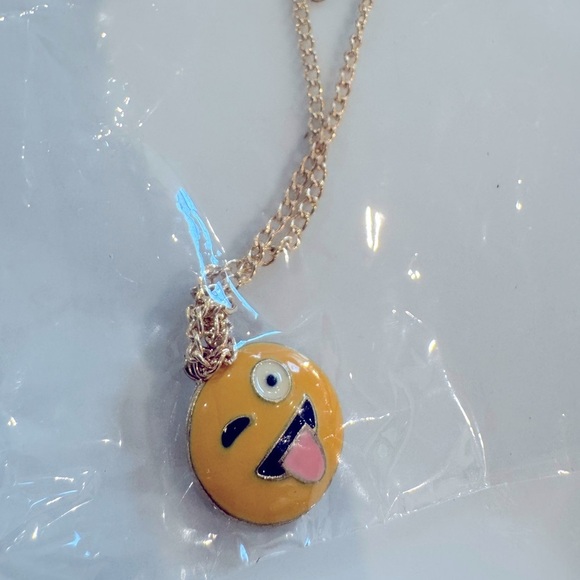 Fashion Jewelry Emoji Pendant Necklace and Earrings Condition Set - Picture 1 of 5